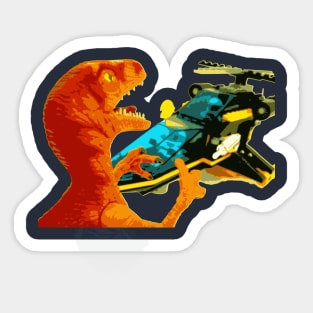 Funny Kid Dino Toy Attack Sticker